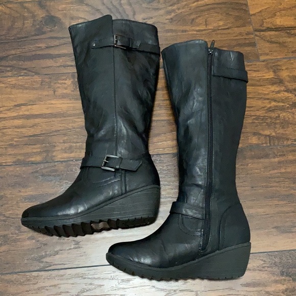 Bucco NEW Connelly black wedge boot 7 - Picture 3 of 14